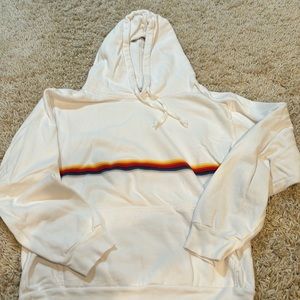 Brandy Melville John Galt one size white hoodie